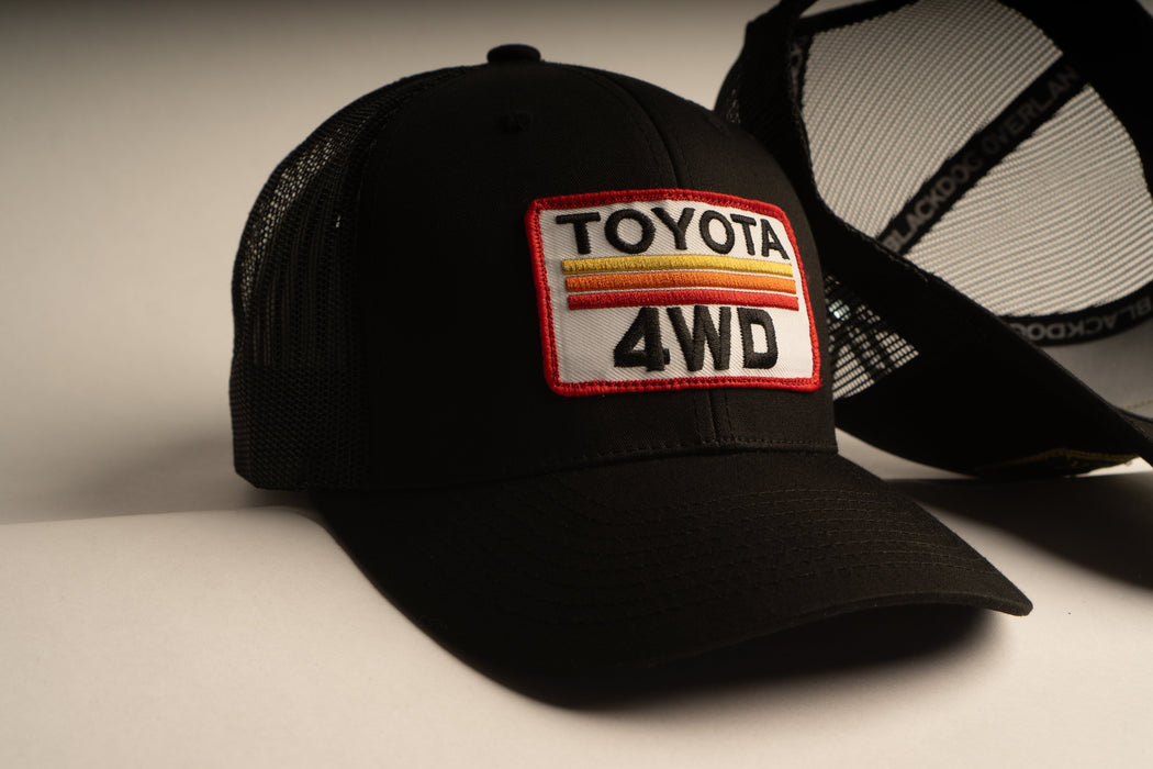 TOYOTA 4WD Black Trucker hat