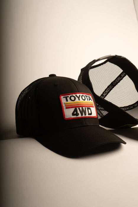 TOYOTA 4WD Black Trucker hat