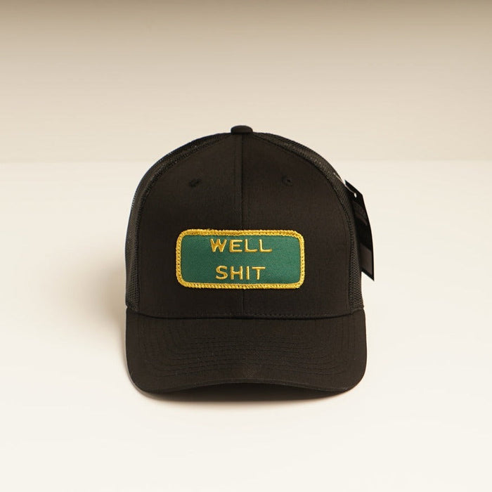 WELL SHIT Black Trucker hat