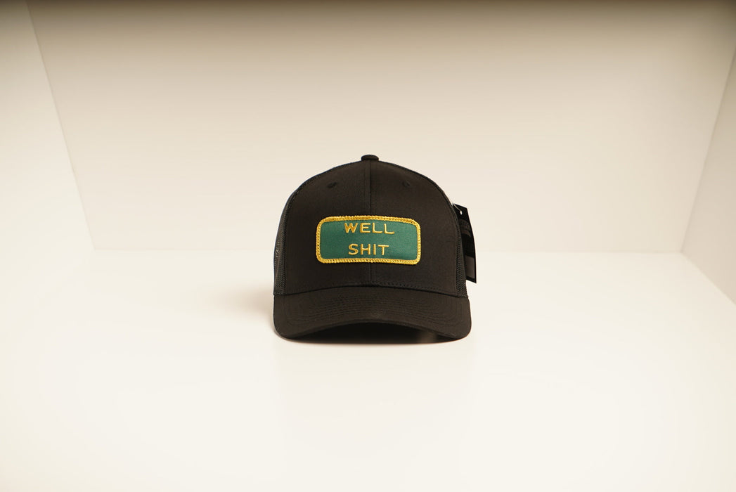 WELL SHIT Black Trucker hat