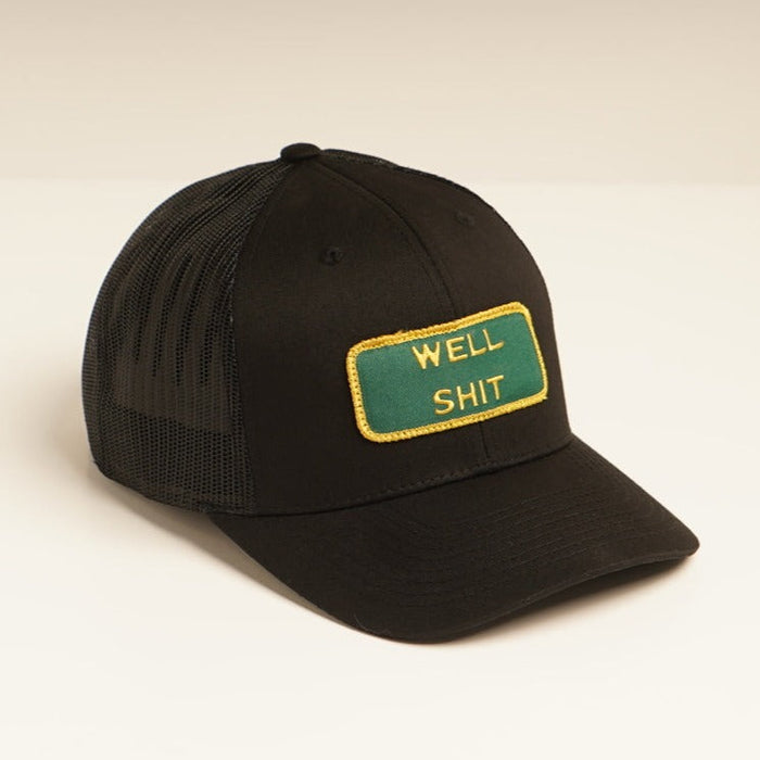 WELL SHIT Black Trucker hat