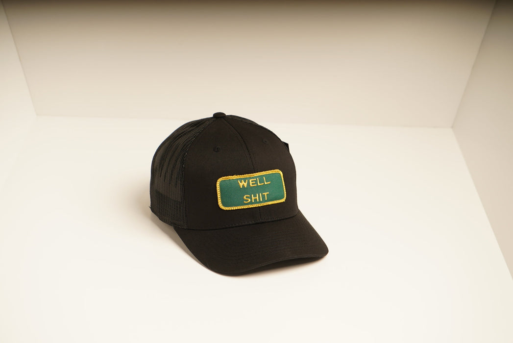 WELL SHIT Black Trucker hat