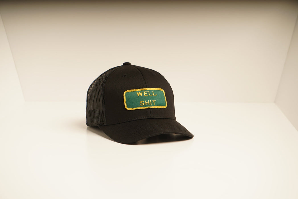 WELL SHIT Black Trucker hat