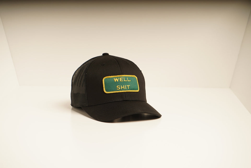 WELL SHIT Black Trucker hat