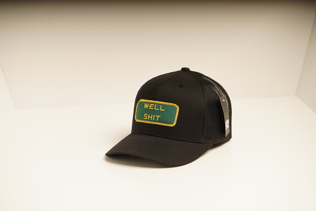 WELL SHIT Black Trucker hat