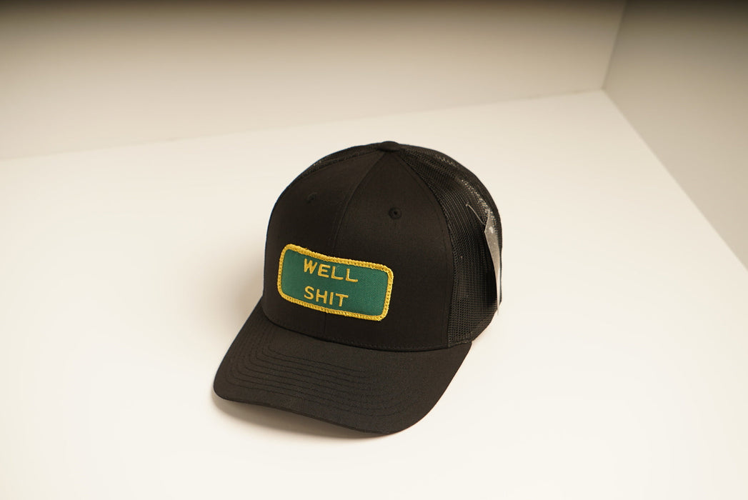 WELL SHIT Black Trucker hat