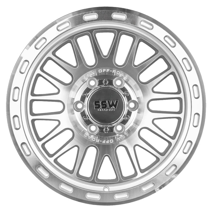 GRIFFON / MACHINED SILVER / 17X9.0 -25