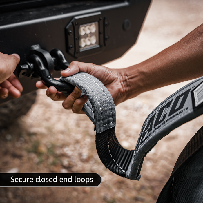 TowPro™ 3" Recovery Tow Strap | Off Road 4x4 Towing Rope (31,542 lbs)